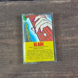 Slade Cassette Tape Keep Your Hands Off My Power Supply OS Black Good 1984 Rock